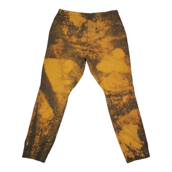 H&M Divided Mens Jogger Pants Size 30 Brown & Orange Tie-Dye Cotton Blend - Picture 2 of 8